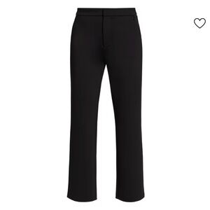 Good American Sleek Black Scuba Cropped Trousers
